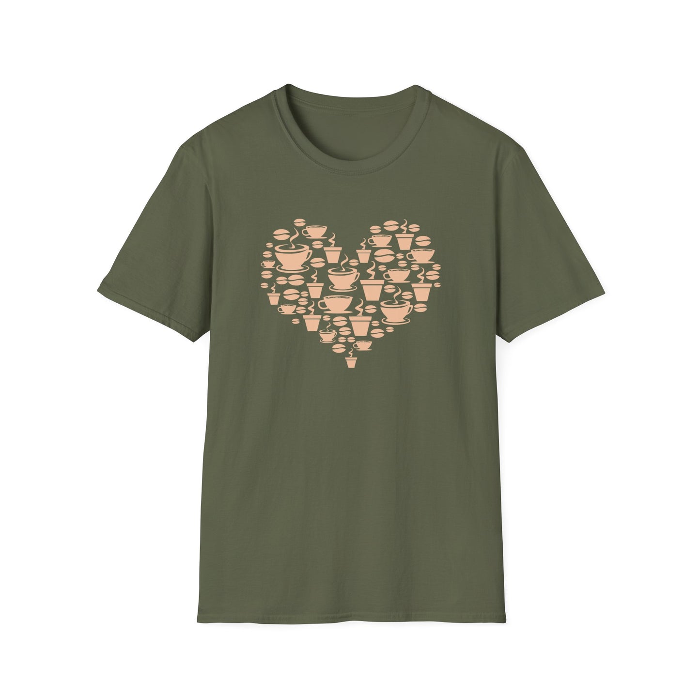 Coffee Mugs Heart T-Shirt
