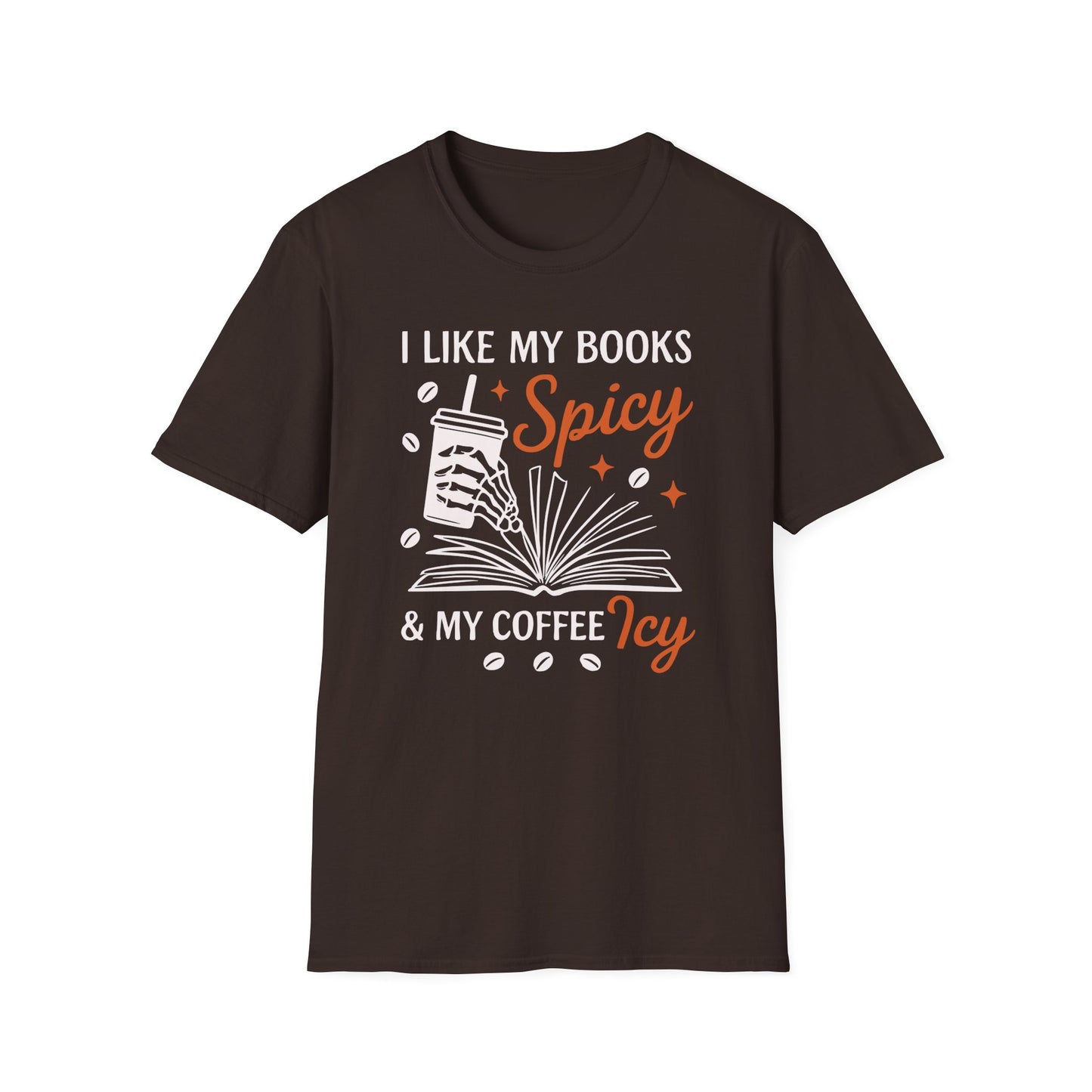 My Books Spicy My Coffee Icy T-Shirt