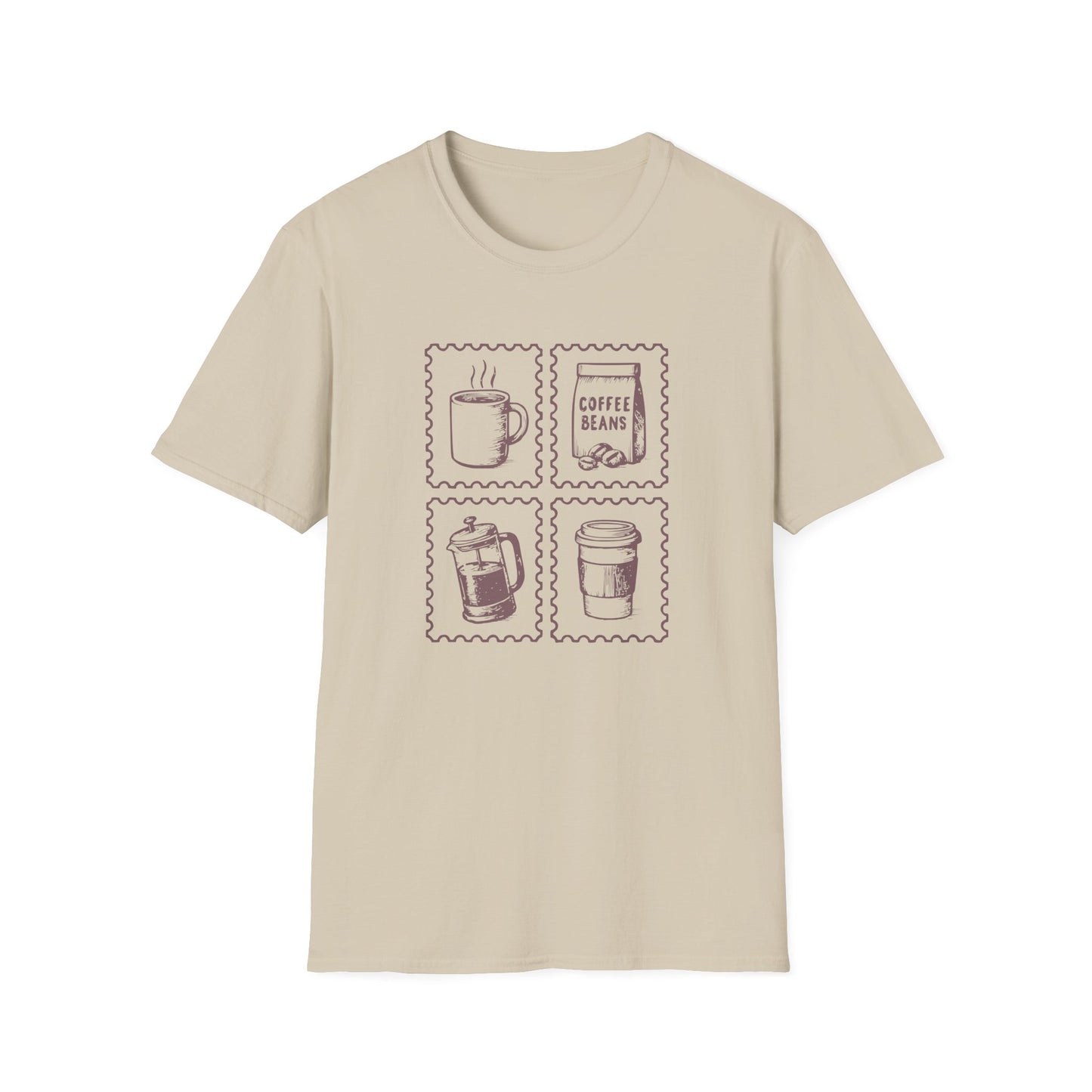 Vintage Coffee Stamps T-Shirt