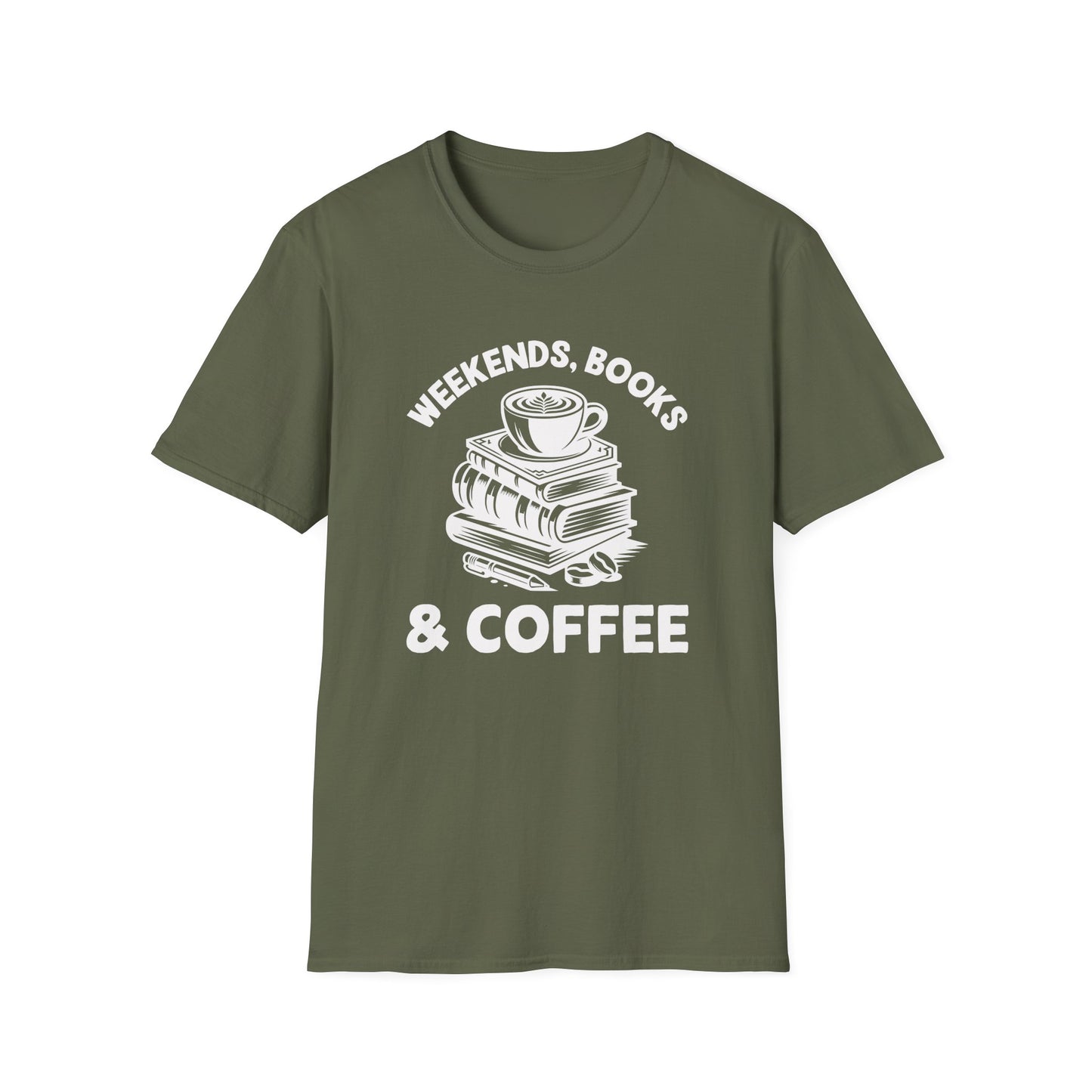 Weekends Books Coffee T-Shirt