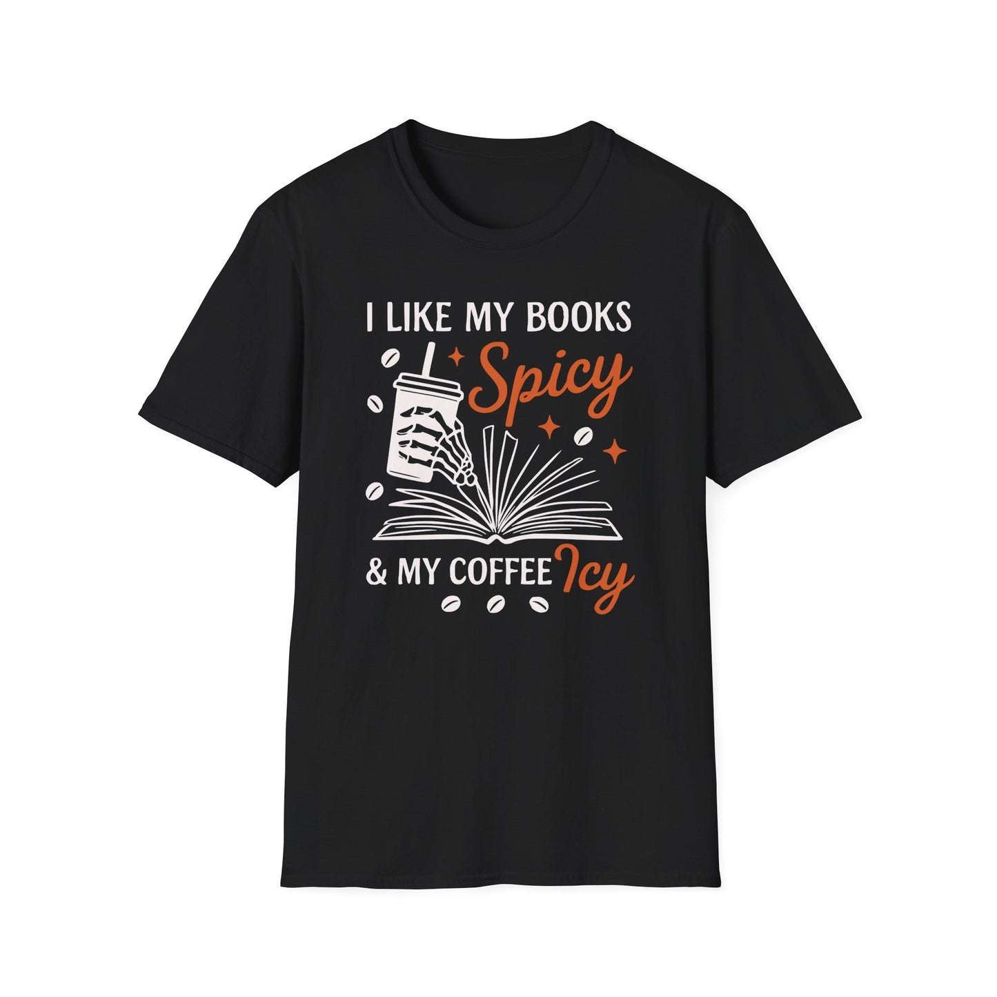My Books Spicy My Coffee Icy T-Shirt