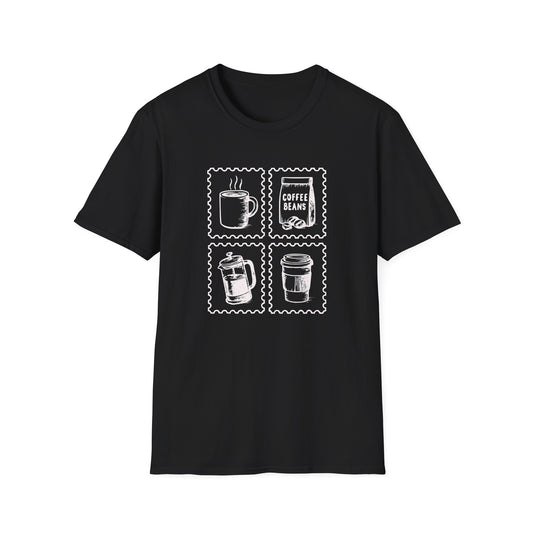 Vintage Coffee Stamps T-Shirt
