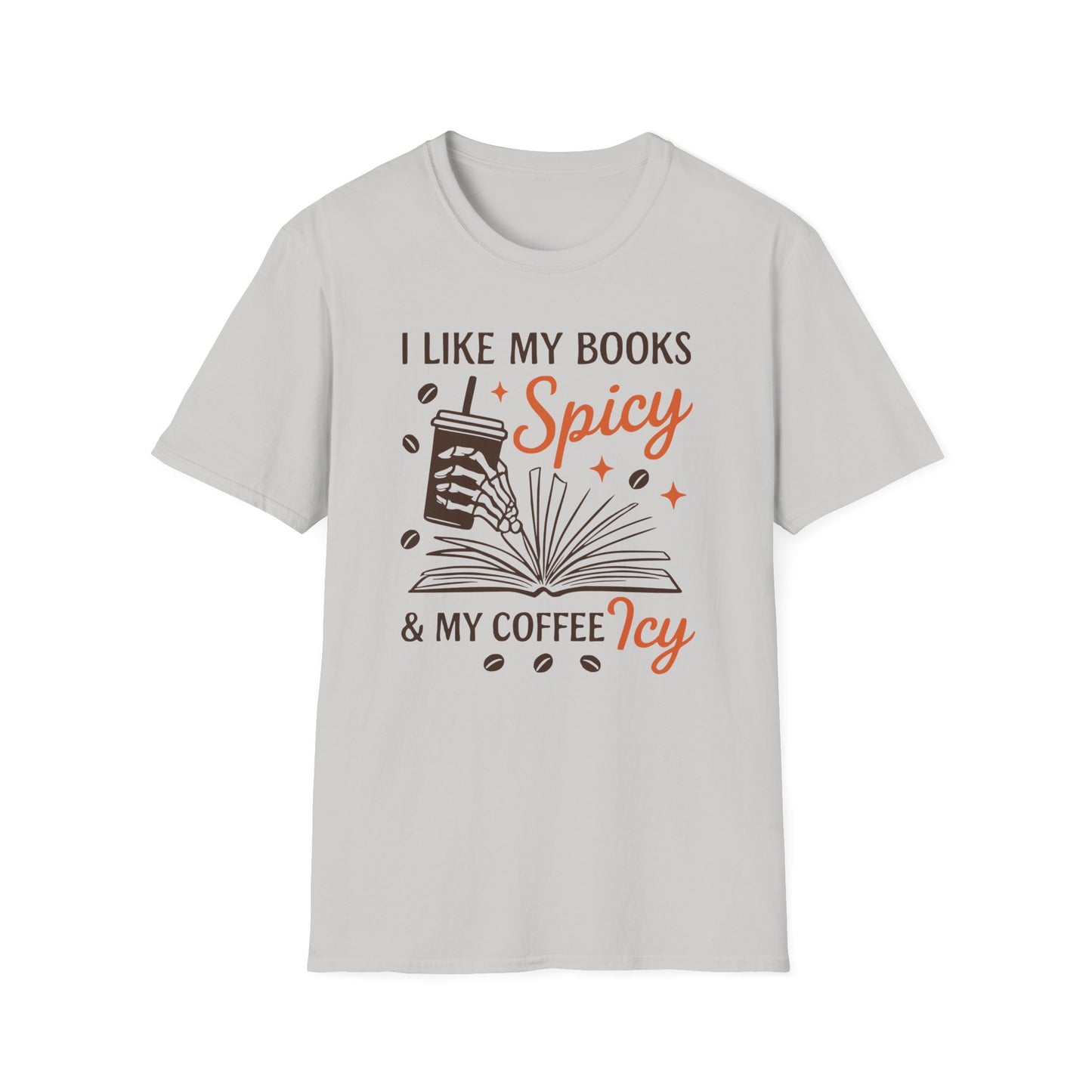 My Books Spicy My Coffee Icy T-Shirt