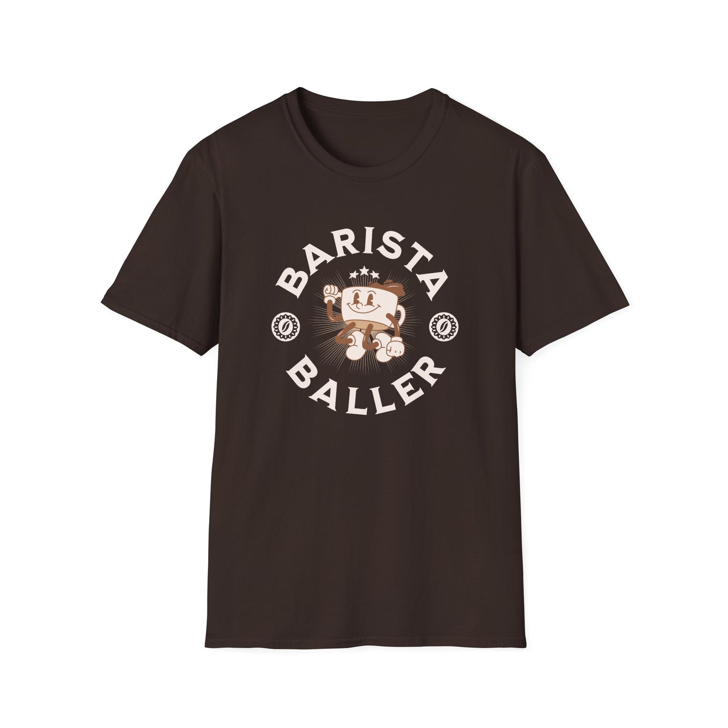 Barista Baller Dark Chocolate Color T-Shirt